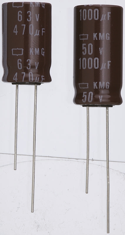 CHEMI-CON 1000 μF Capacitor 35V dc, Through Hole - EKRG350ELL102ML15S Solder