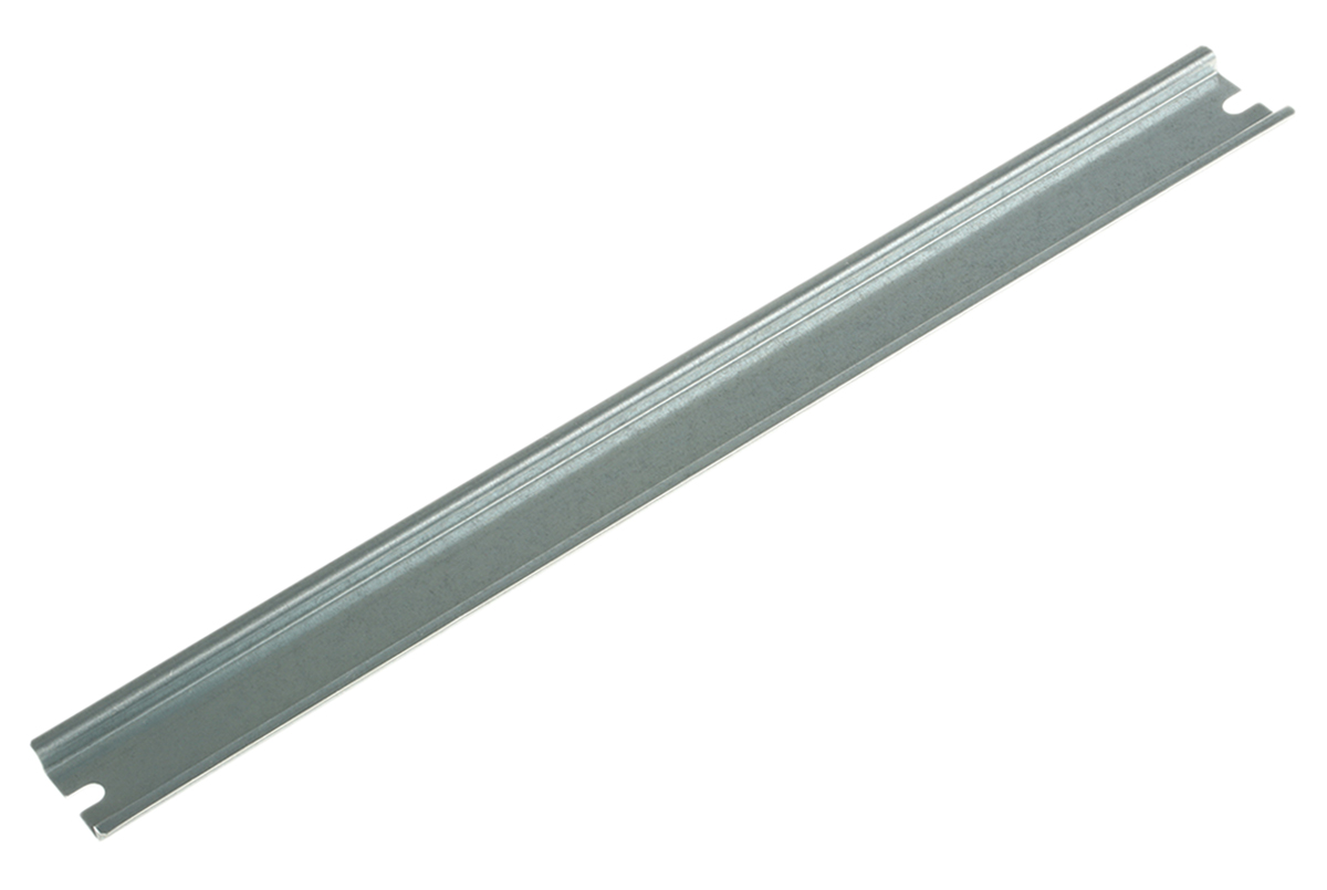 Fibox Steel Unperforated DIN Rail, 335 mm x 35mm x 8 mm