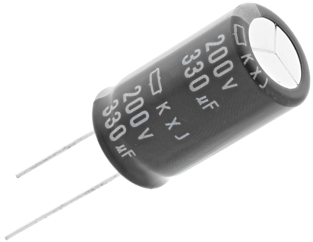 CHEMI-CON 330 μF Capacitor 200V dc, Through Hole Radial Lead