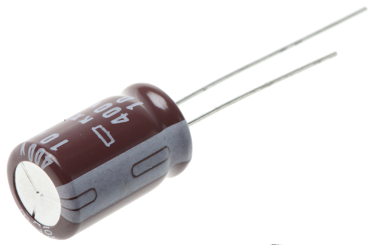 CHEMI-CON 10 μF Capacitor 400V dc, Through Hole - EKXJ401ELL100MJ16S Radial Lead