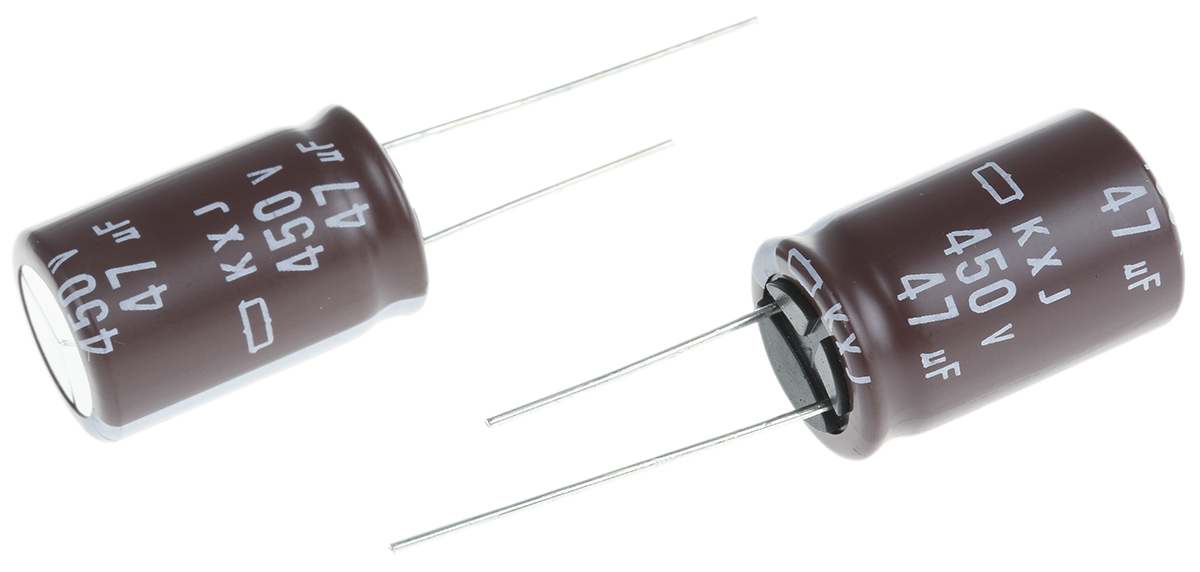CHEMI-CON 47 μF Capacitor 450V dc, Through Hole Radial Lead