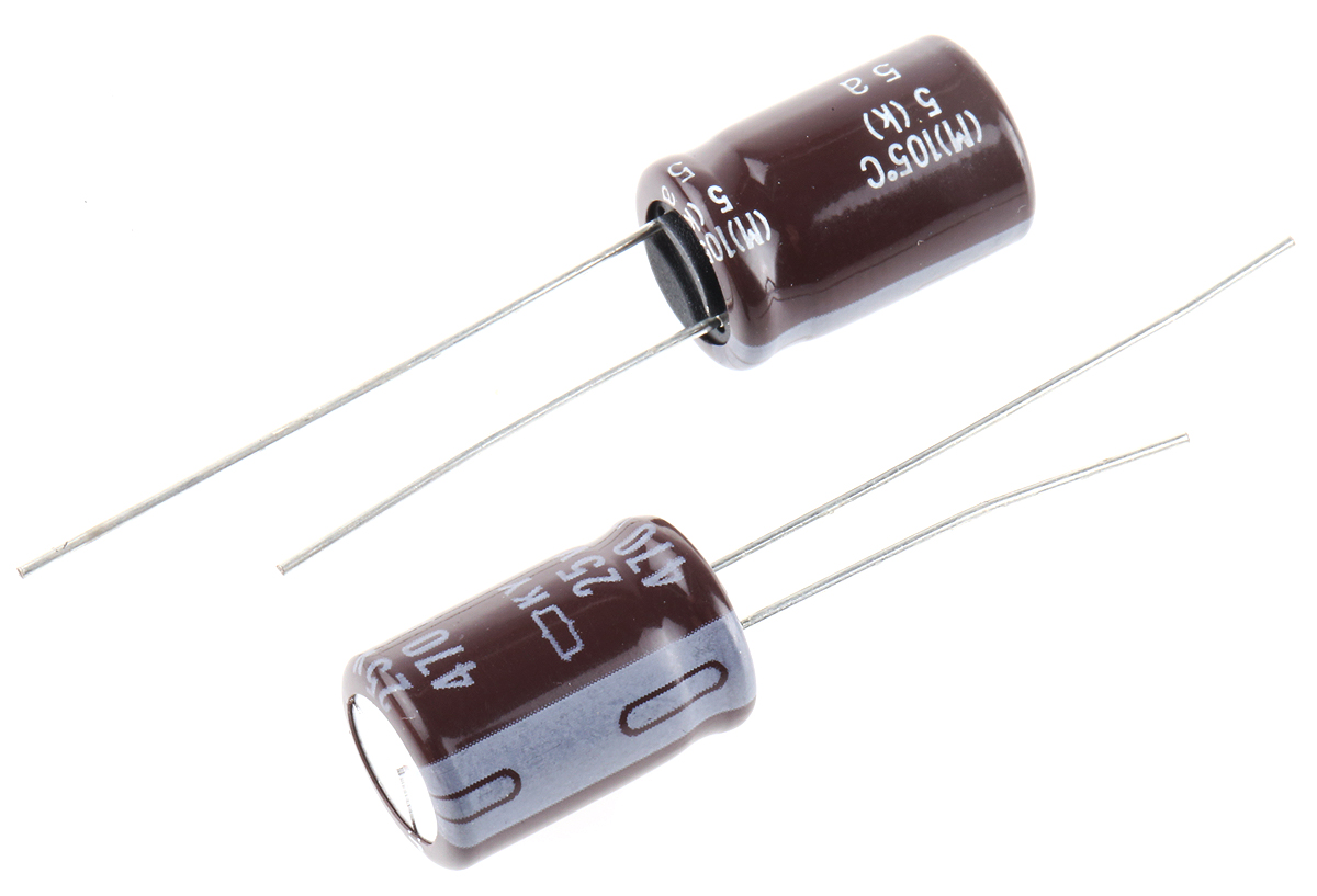 CHEMI-CON 470 μF Capacitor 25V dc, Through Hole Radial Lead