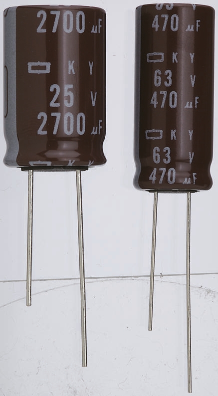 CHEMI-CON 470 μF Capacitor 50V dc, Through Hole - EKY-500ELL471MJ30S Radial Lead