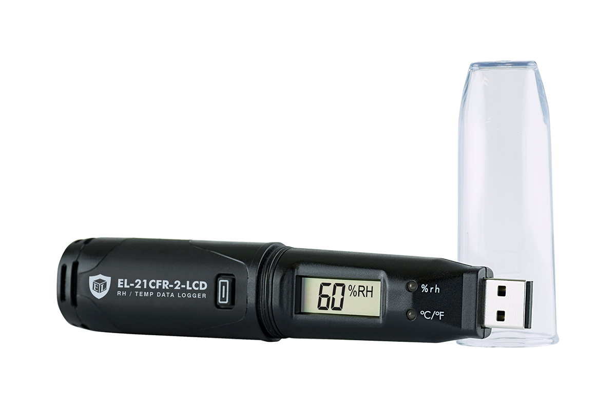Lascar EL-21CFR-2-LCD Temperature & Humidity Data Logger, USB