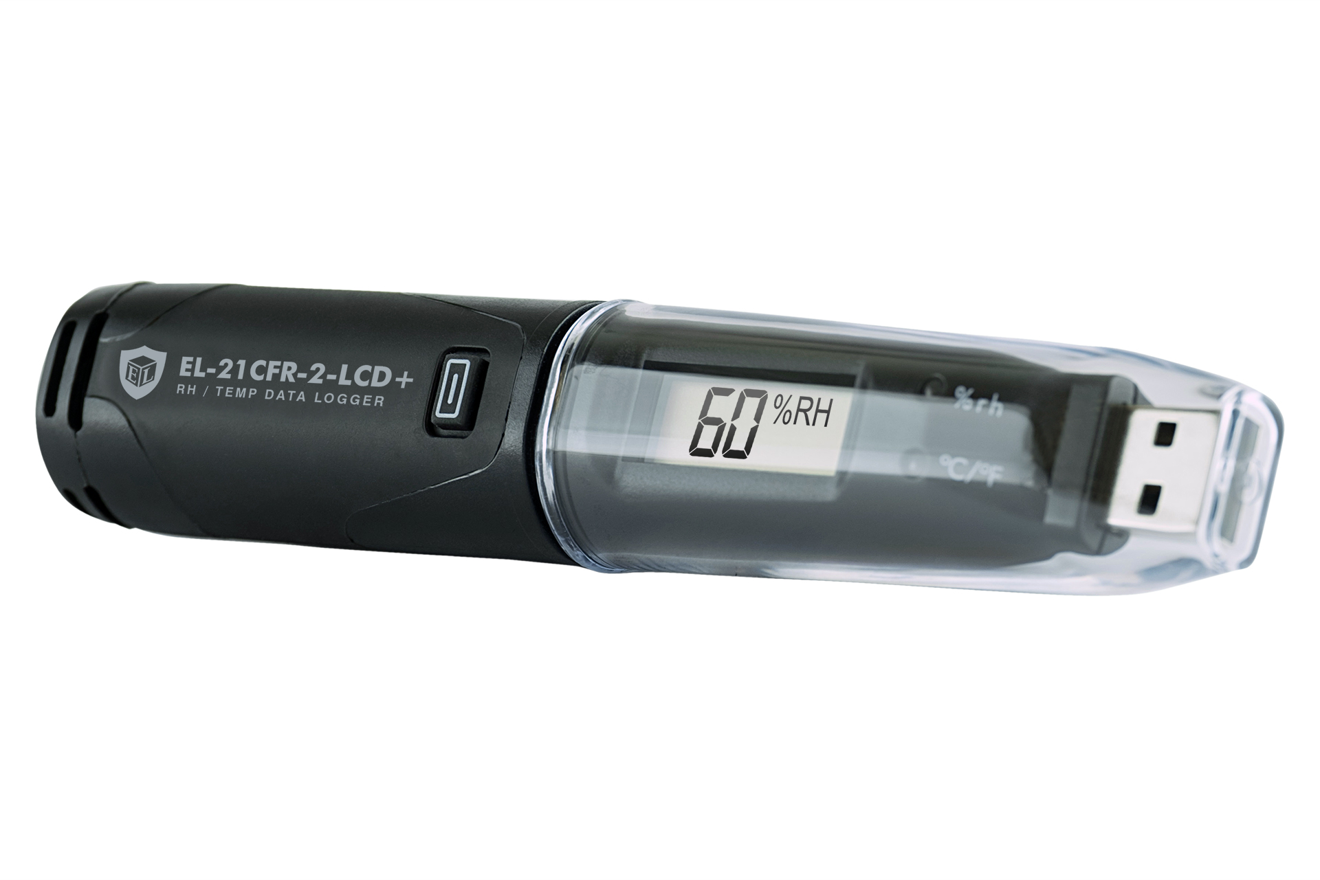 Lascar EL-21CFR-2-LCD+ Temperature & Humidity Data Logger, USB