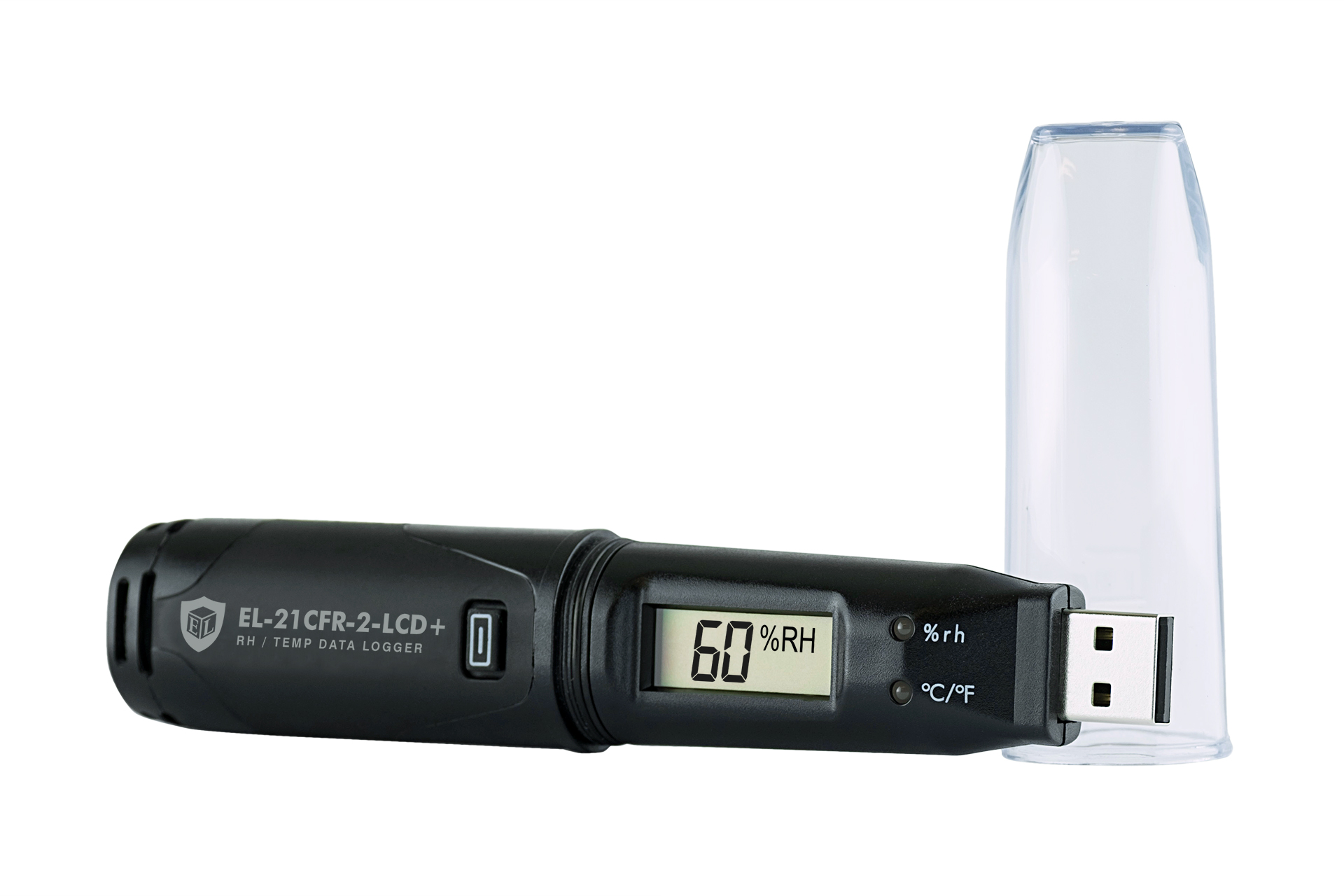 el-21cfr-2-lcd Lascar EL-21CFR-2-LCD+ Temperature & Humidity Data Logger, USB