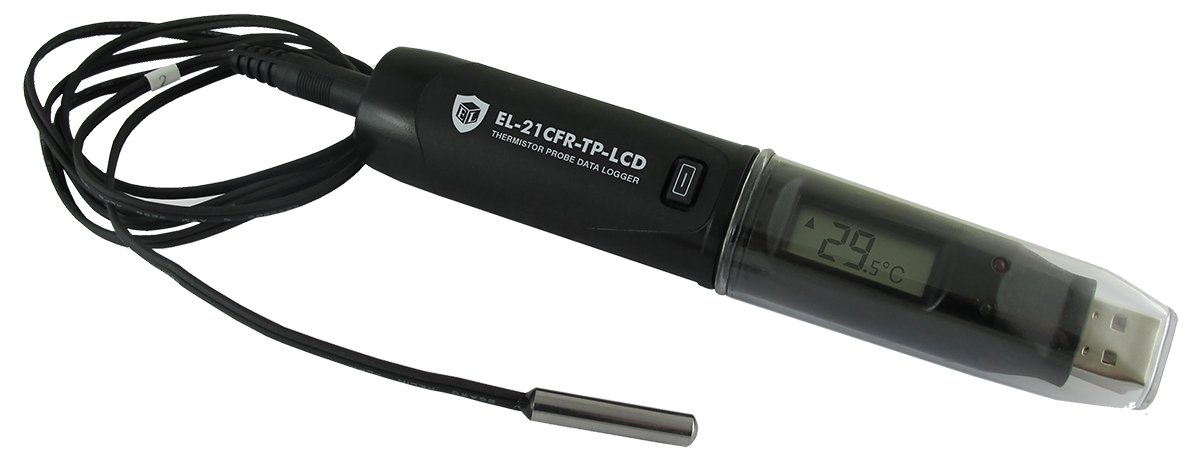 el-21cfr-tp-lcd Lascar EL-21CFR-TP-LCD Temperature Data Logger, USB - UKAS
