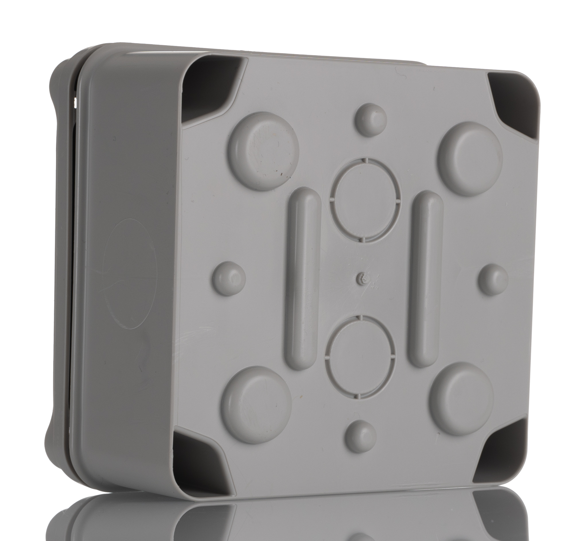 el111 HellermannTyton EL Series Grey Polystyrene Junction Box, IP67, 108 mm, 64mm 108 mm