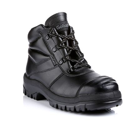 Goliath Chukka Boot Black Steel Toe Capped Unisex Safety Boots 5, EU 38 EN ISO 20345:2011