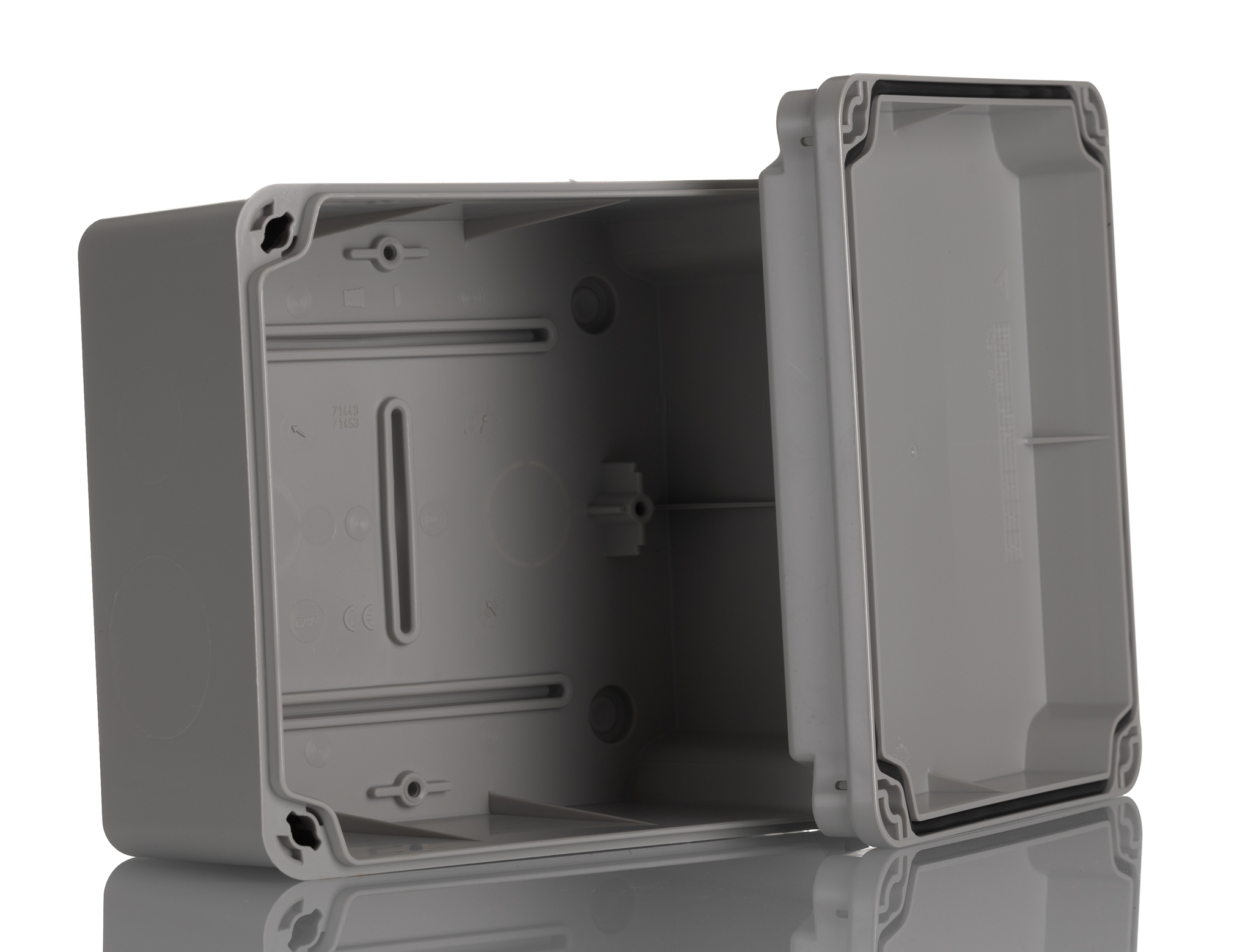 el171 HellermannTyton EL Series Grey Polystyrene Junction Box, IP67, 155 mm, 179mm 100 mm