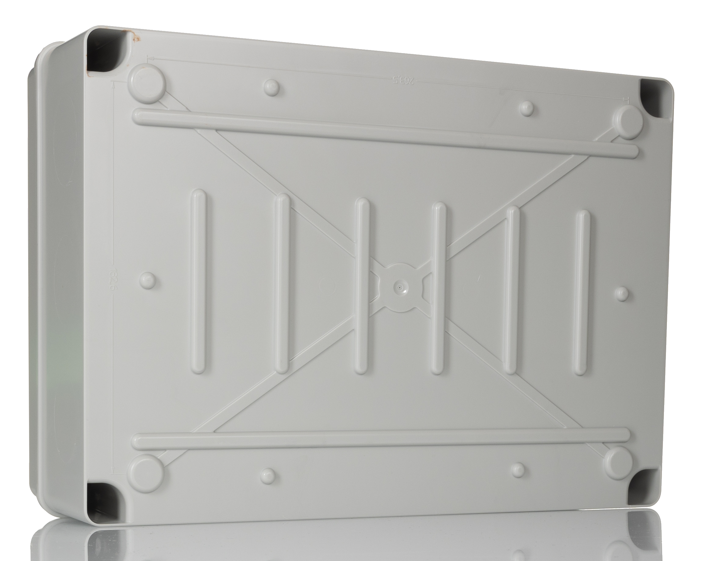 el322 HellermannTyton EL Series Grey Polystyrene Junction Box, IP67, 328 mm, 129mm 239 mm