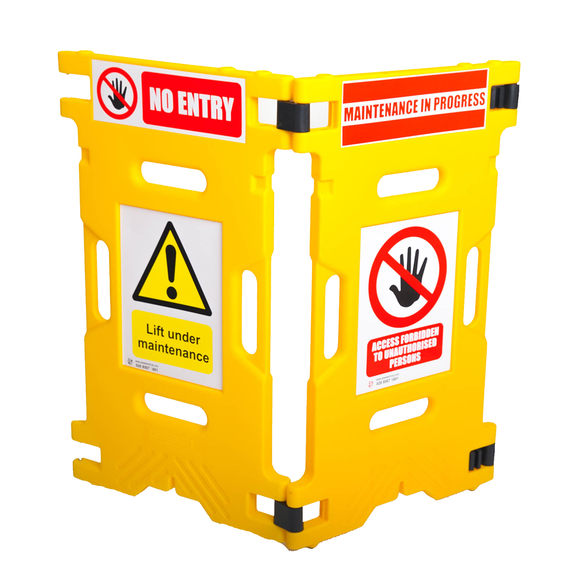 Addgards Yellow Safety Barrier, Folding Barrier