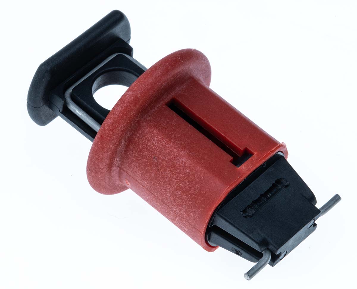 Brady Red 1-Lock Lockout Glass Reinforced Nylon Miniature Circuit Breaker Switch Lockouts, 7.14 mm