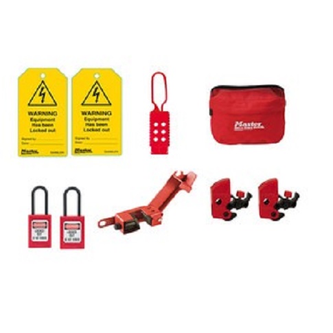 Master Lock Red Lockout Kit Nylon Lockout Kit