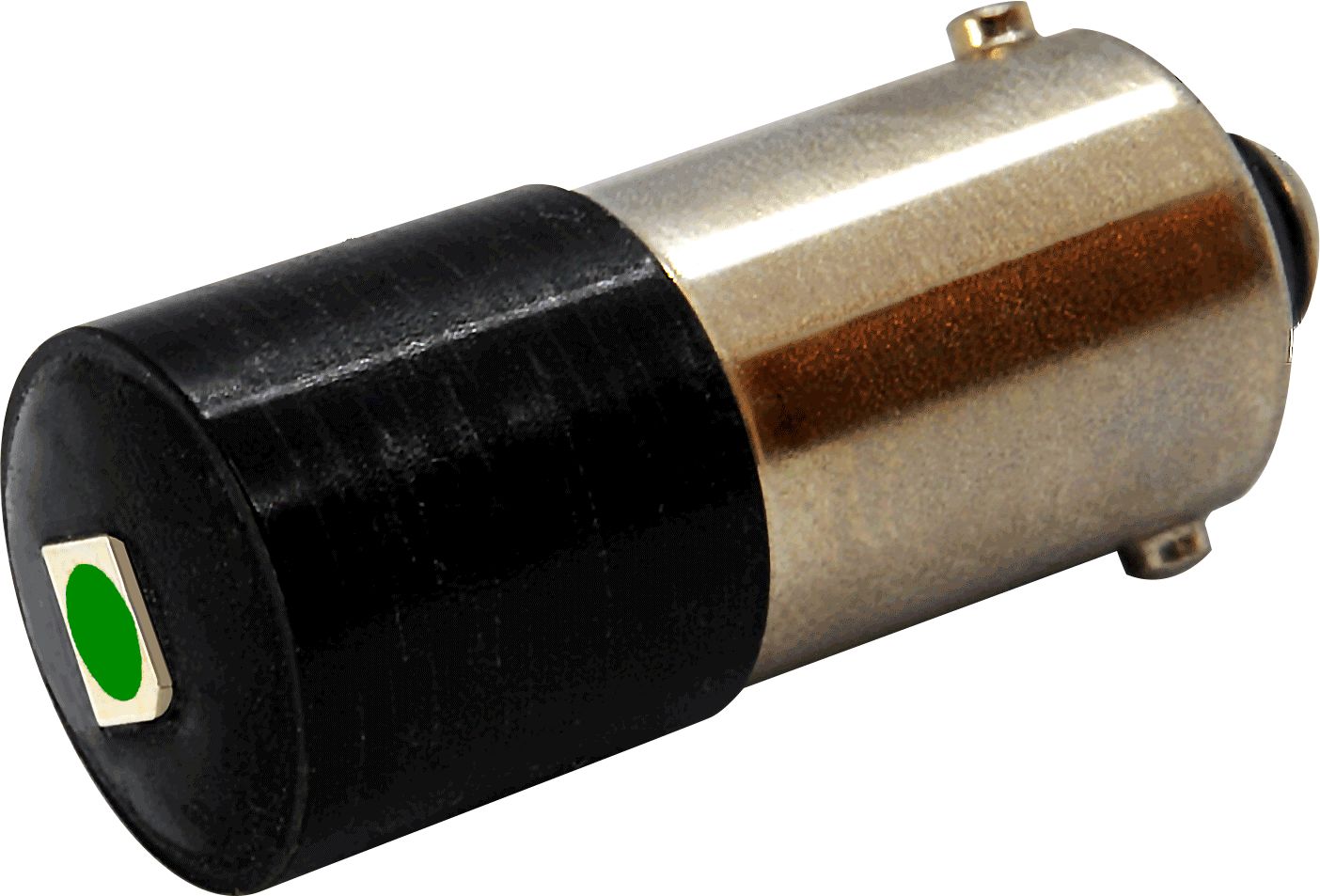Oxley Green Indicator Lamp Single Chip, 12V ac/dc, 60 V ac/dc, BA9 Base, 10 mm Diameter, 340mcd