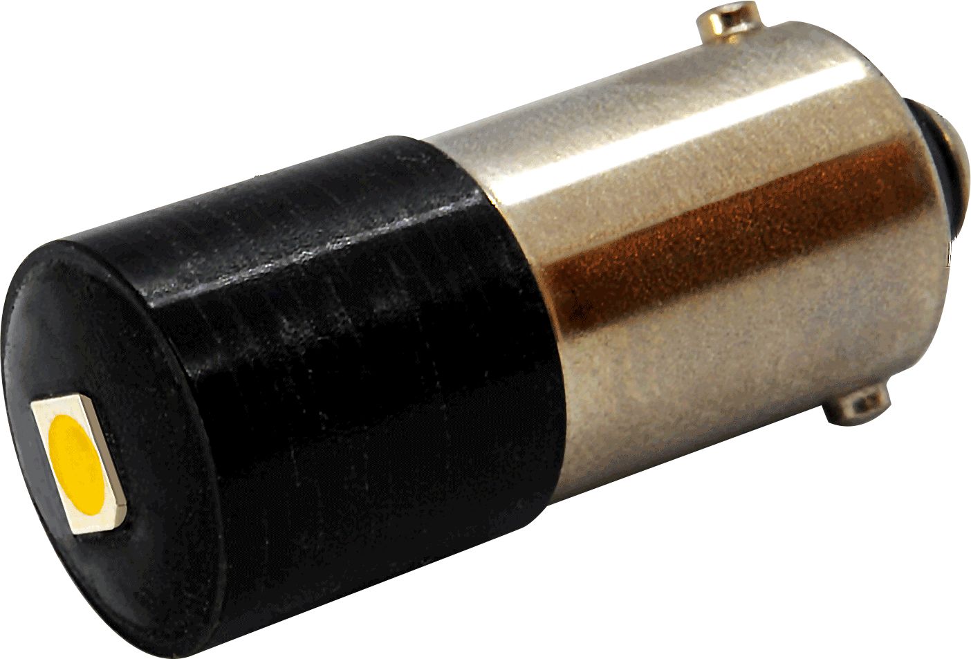 Oxley Yellow Indicator Lamp Single Chip, BA9 Base, 10 mm Diameter