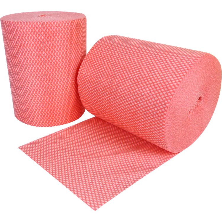 EcoTech Envirolite Red Cloths for Cleaning, Dry/Wet Use, Roll of 700 Per Pack, 24 x 36 cm, Single Use