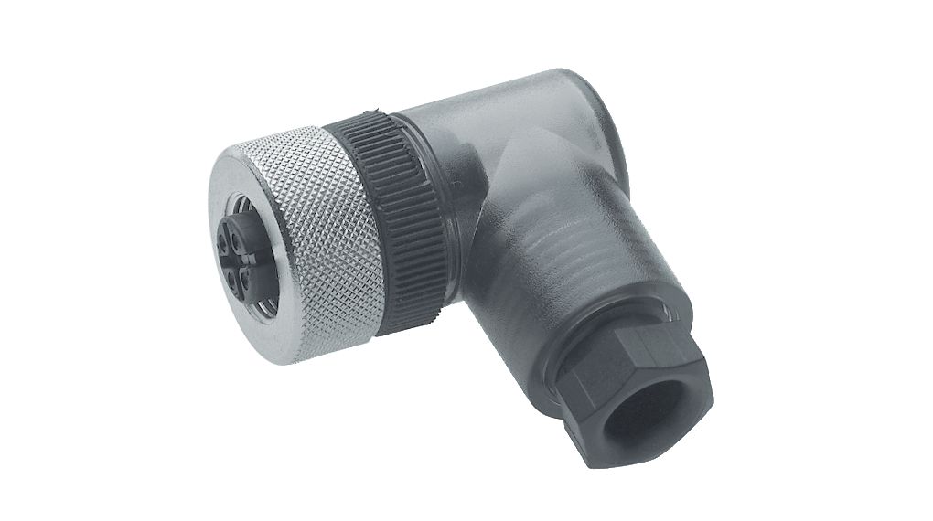 Hirschmann Industrial Circular Connector, 4 Contacts, Cable, M12 Connector, Socket, Female, IP67, E Series