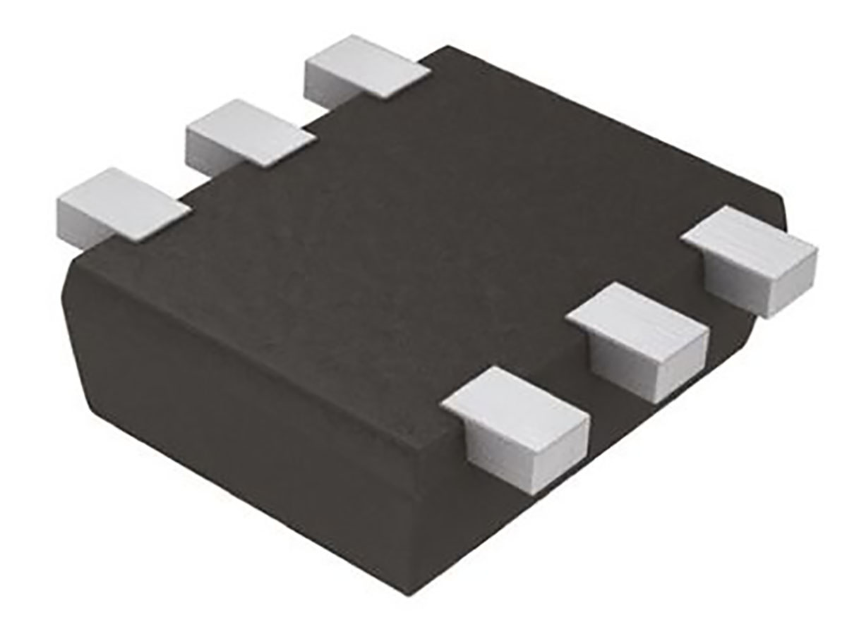 em6k6t2r ROHM Isolated EM6K6 2 Type N-Channel Small Signal, 300 mA, 20 V Enhancement, 6-Pin SOT-563 EM6K6T2R