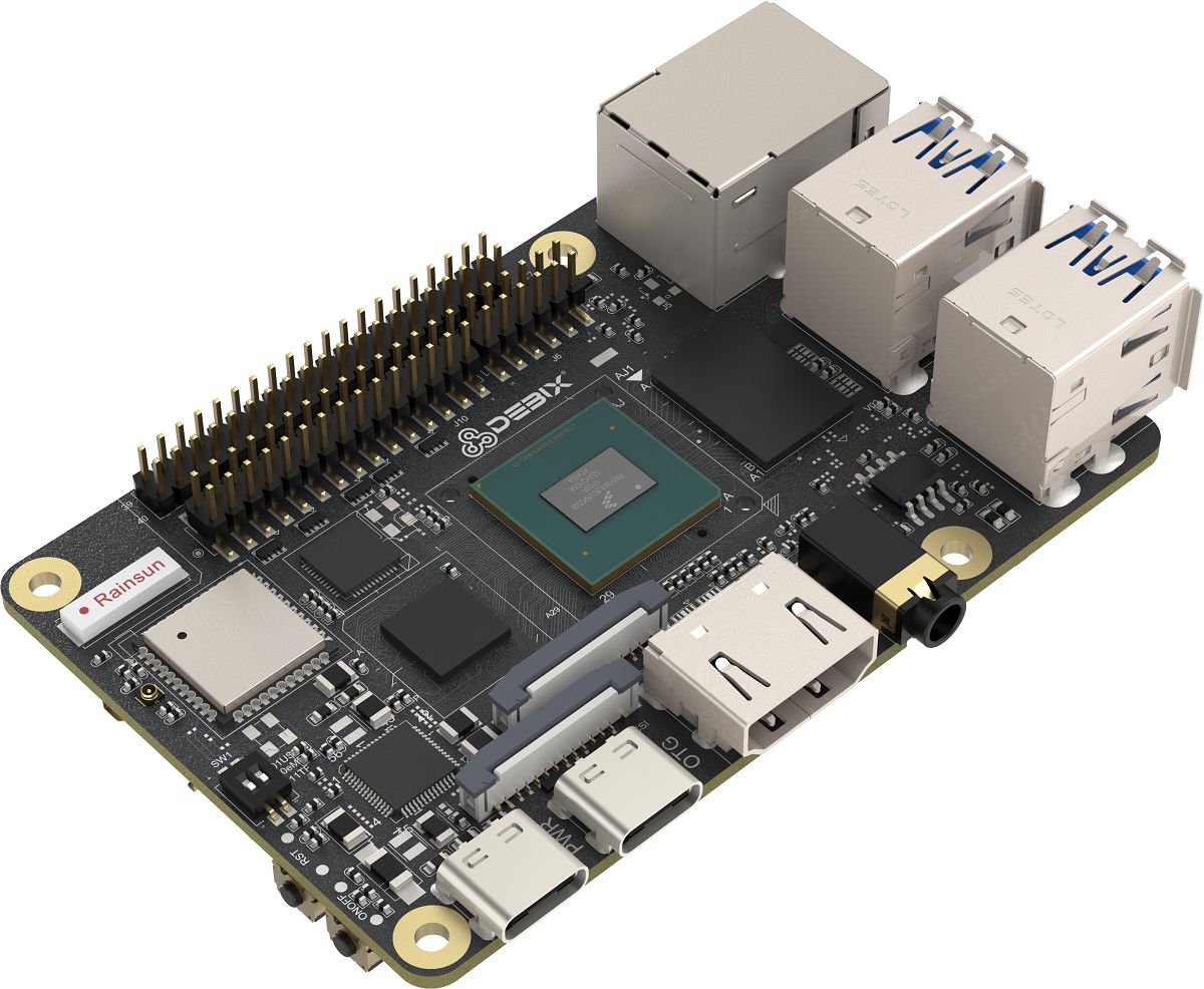 emb-imx8mp-02 Polyhex EMB-iMX8MP-02 Single Board Computer, 1x LPDDR4x Supported Memory