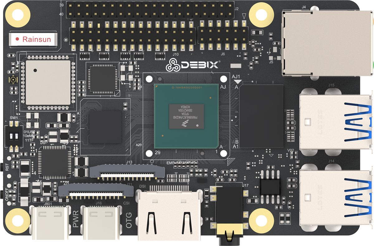 emb-imx8mp-02 Polyhex EMB-iMX8MP-02 Single Board Computer, 1x LPDDR4x Supported Memory