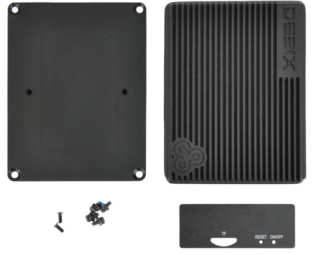 emc-7090b Polyhex Aluminium Case for use with DEBIX Model A and Model B in Black