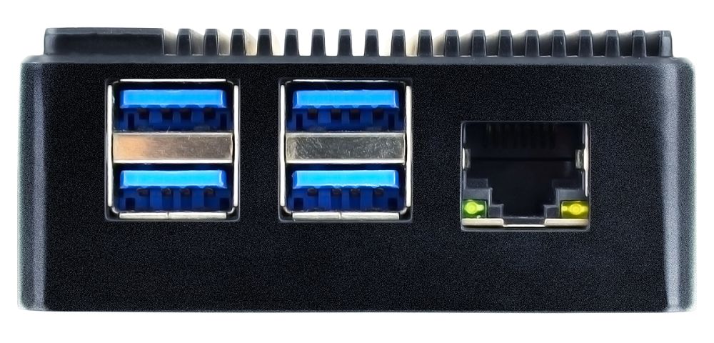 emc-7090b Polyhex Aluminium Case for use with DEBIX Model A and Model B in Black