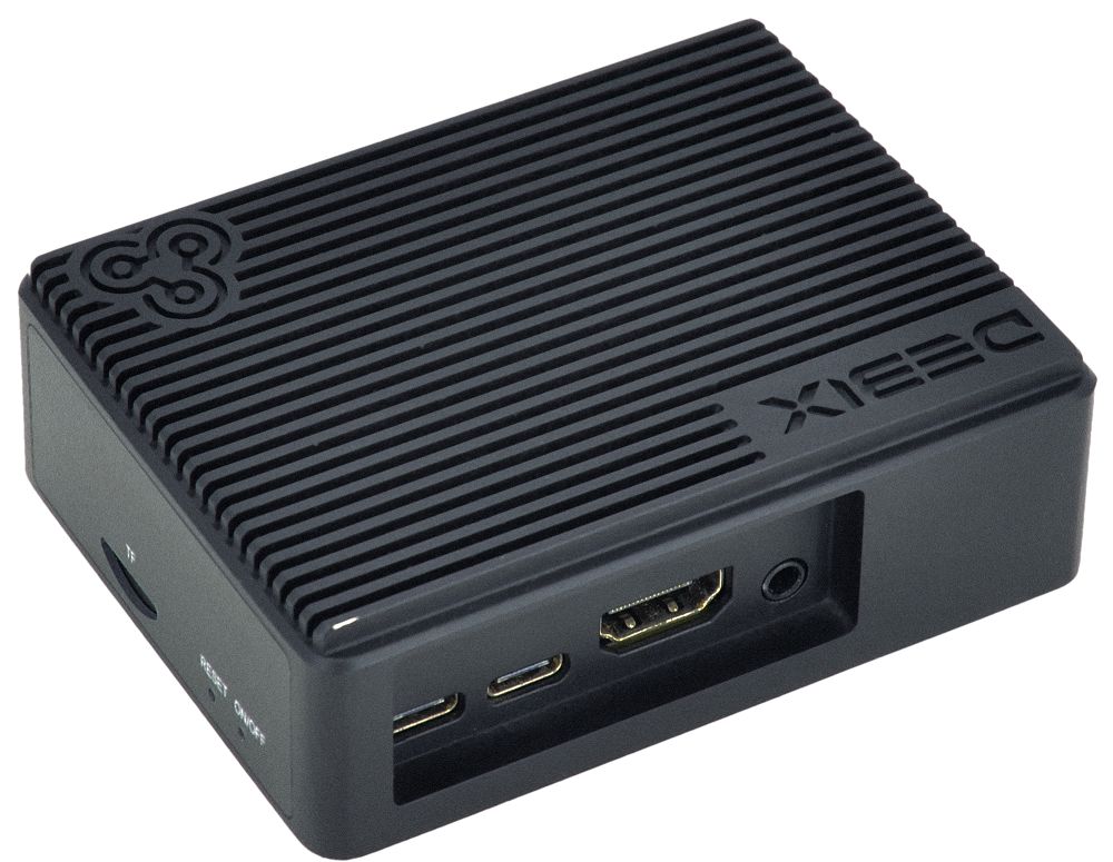 emc-7090b Polyhex Aluminium Case for use with DEBIX Model A and Model B in Black