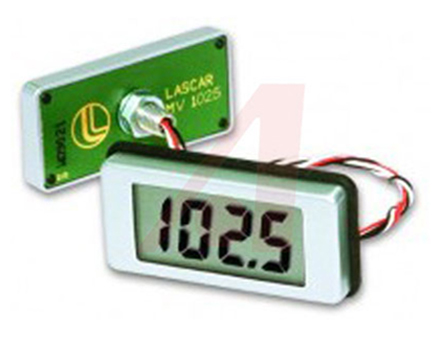 Lascar EMV 1025S Series Digital Voltmeter DC, LCD Display 3.5-Digits ±0.1 %, 5.5 mm