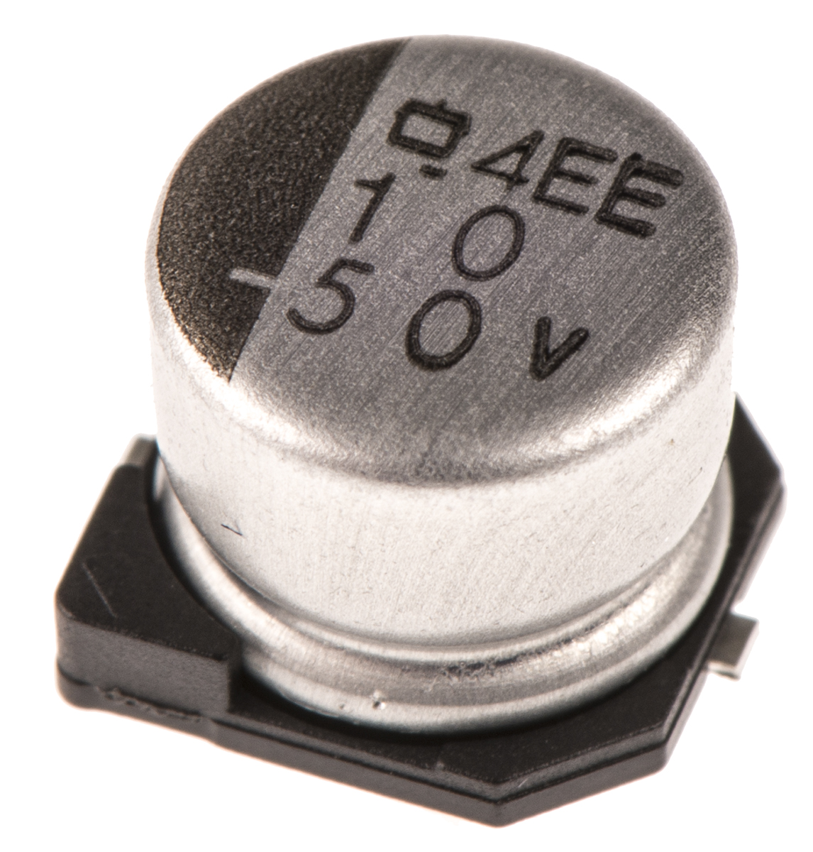 CHEMI-CON 10 μF Capacitor 50V dc, Surface Mount Solder - EMVE500ARA100MF55G