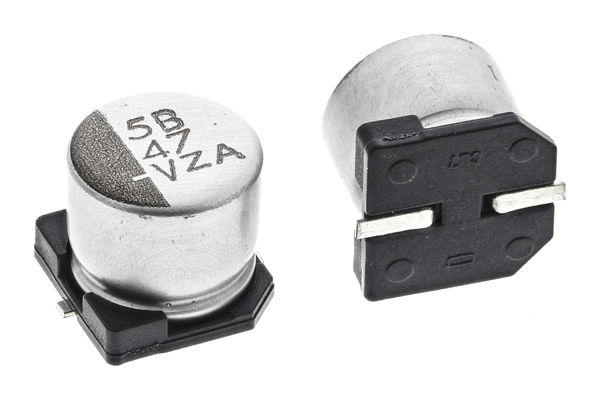 CHEMI-CON 47 μF Capacitor 35V dc, Surface Mount Solder