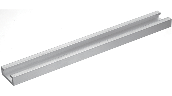 UNKNOWN Silver Aluminium 20 x 9 mm 8 mm Groove, 1000.00 mm Length,  Series EN