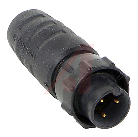 Switchcraft Circular Connector, 3 Contacts, Cable, Cable, Standard Connector, Plug, Male, IP68, IP69K, EN3 Series