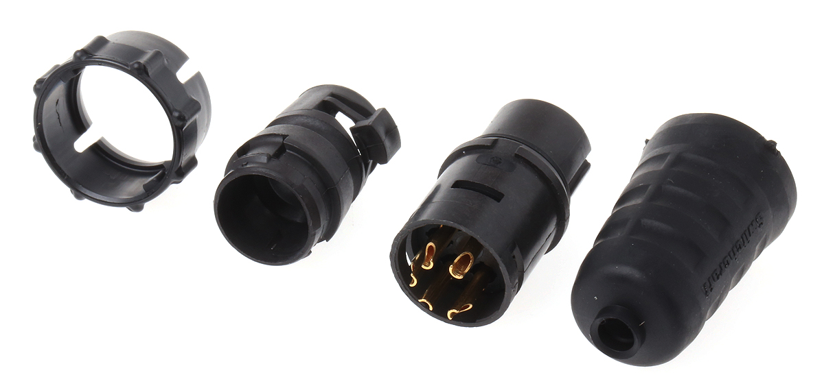 Switchcraft Circular Connector, 5 Contacts, Cable, Standard Connector, Plug, Male, IP68, IP69K, EN3 Series