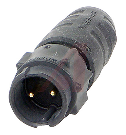 Switchcraft Circular Connector, 2 Contacts, Cable, Standard Connector, Plug, Male, IP68, IP69K, EN3 Series