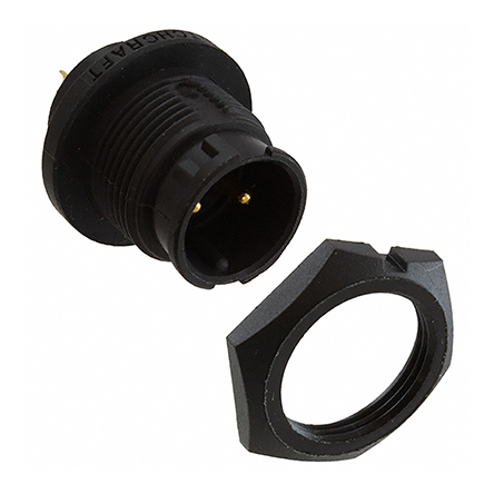 Switchcraft Circular Connector, 2 Contacts, Panel Mount, Standard Connector, Socket, Male, IP68, EN3 Series