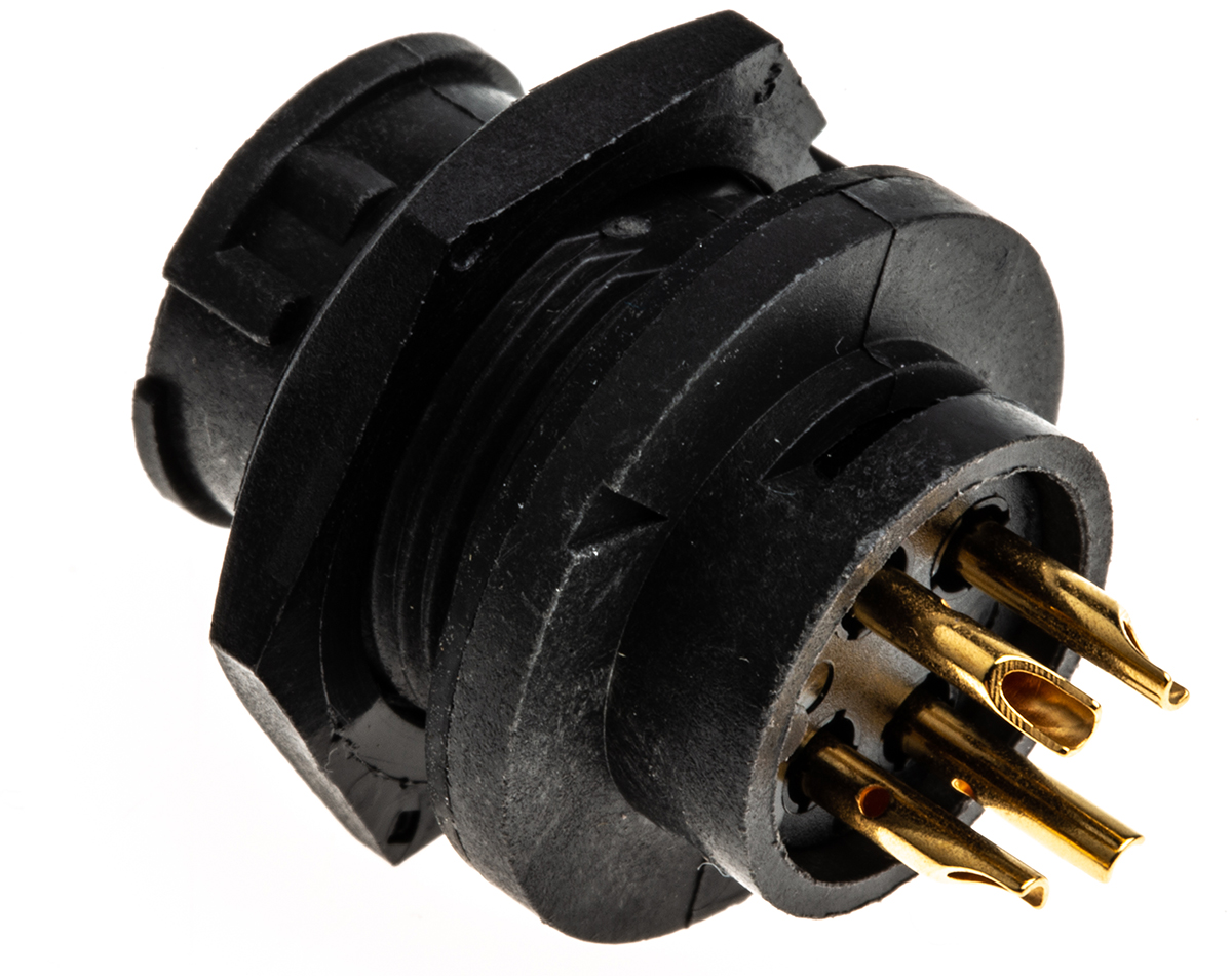 Switchcraft Circular Connector, 4 Contacts, Panel Mount, Standard Connector, Socket, Female, IP68, IP69K, EN3 Series