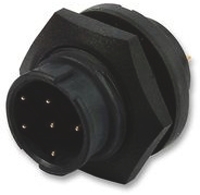 Switchcraft Circular Connector, 6 Contacts, Panel Mount, Standard Connector, Socket, Male, IP68, IP69K, EN3 Series