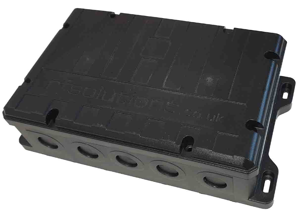 RF Solutions SHOEBOX Series Black ABS Enclosure, IP68 83 mm, 269 mm