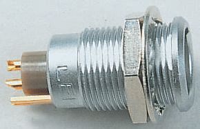 LEMO Circular Connector, 5 Contacts, Panel Mount, 10 mm Connector, Socket, Female, IP50, 0B Series