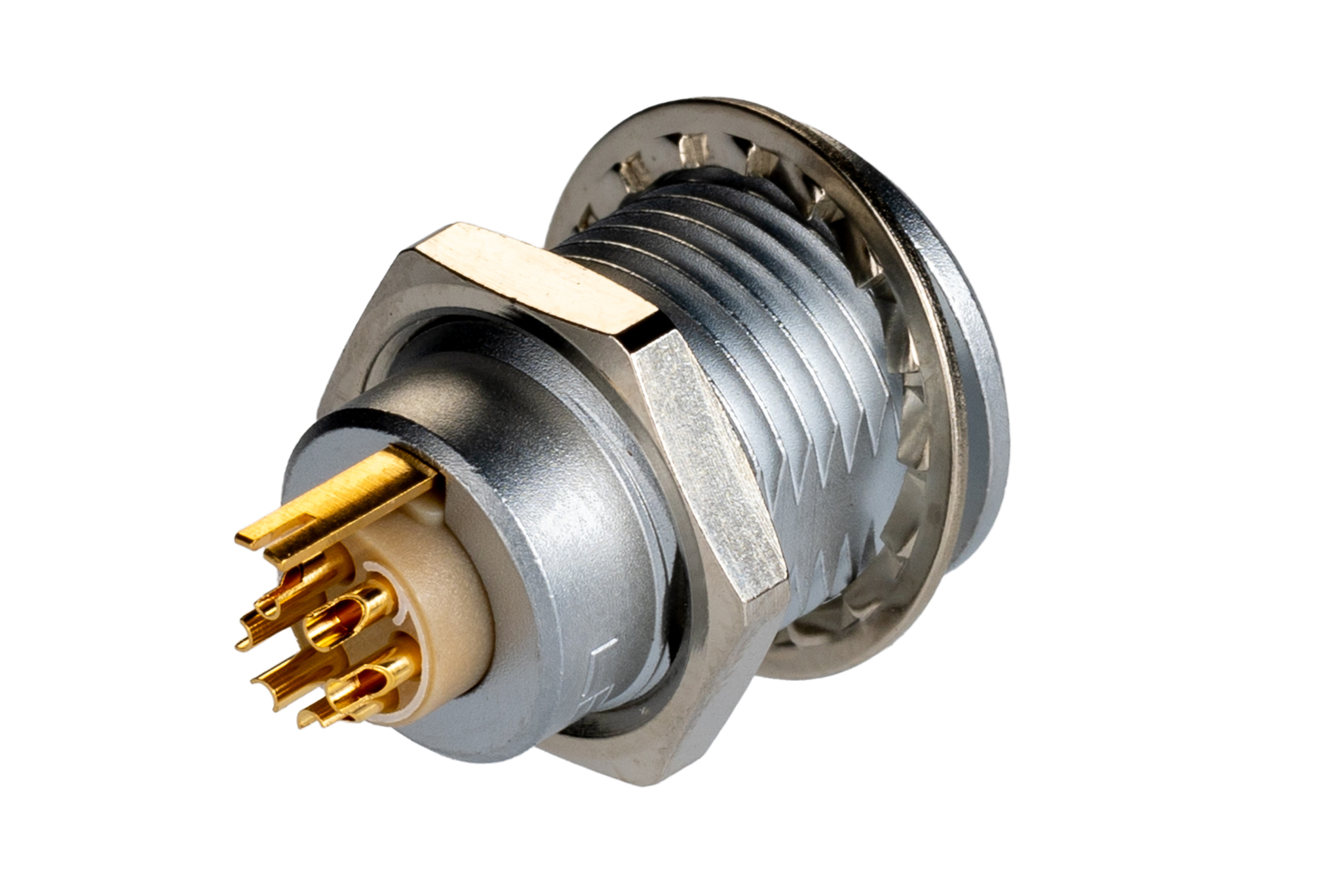 eng1b306cll LEMO Circular Connector, 6 Contacts, Panel Mount, 14 mm Connector, Socket, Female, IP50, 1B Series