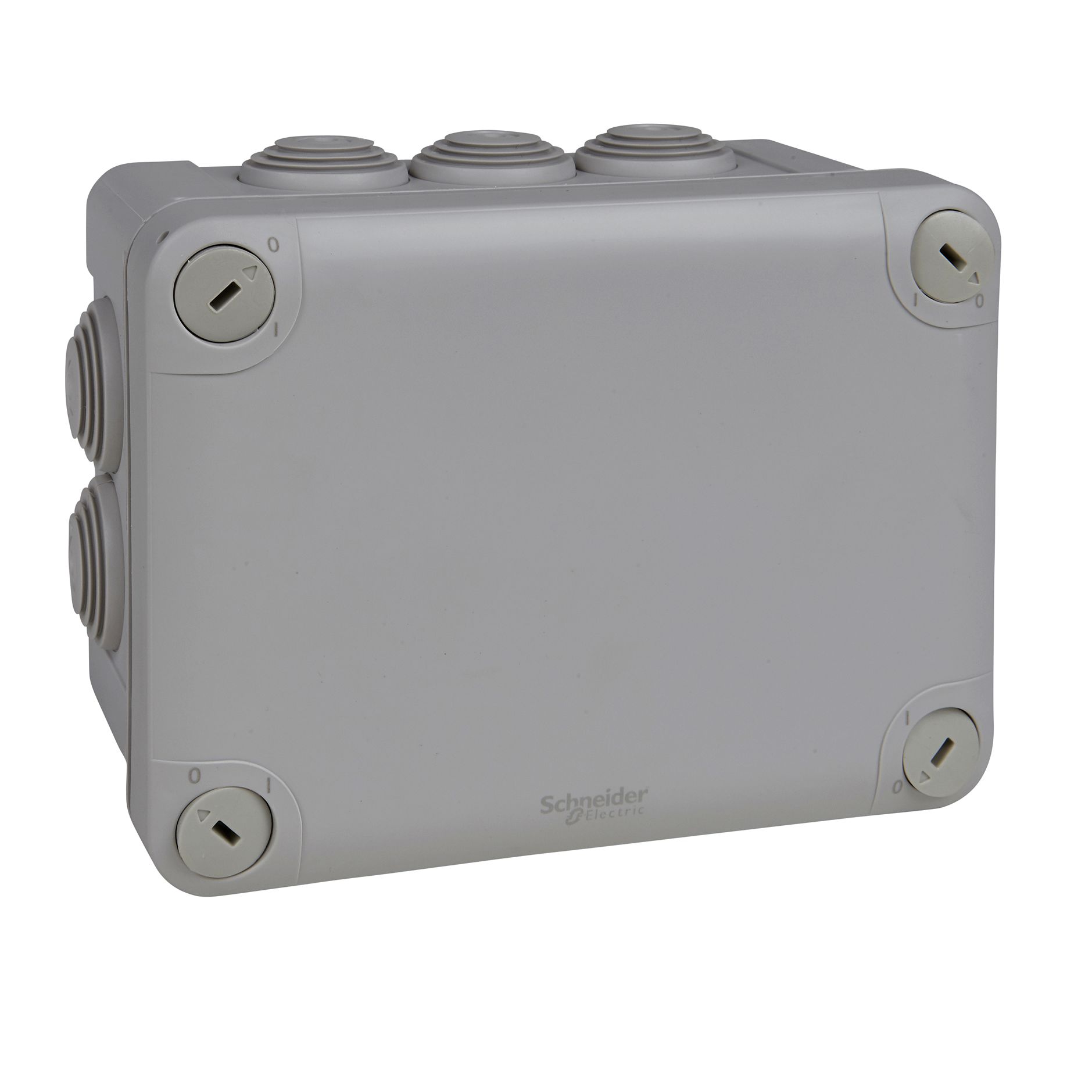 Schneider Electric Grey Polypropylene Junction Box, IP55, 10 Terminals, 125 mm, 165mm 85 mm