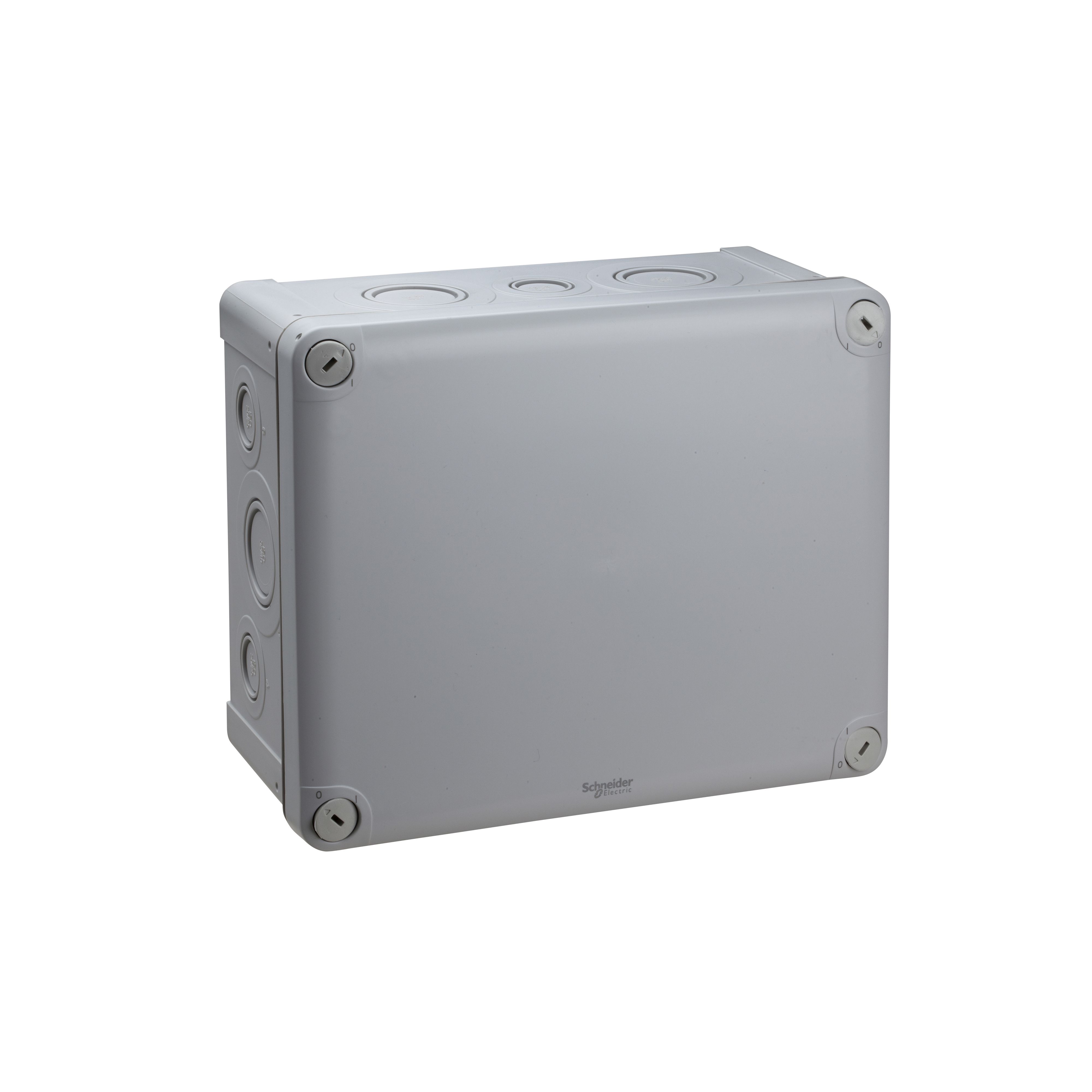 Schneider Electric Mureva Box Series Grey Polypropylene Junction Box, IP55, 240 mm, 240mm 115 mm