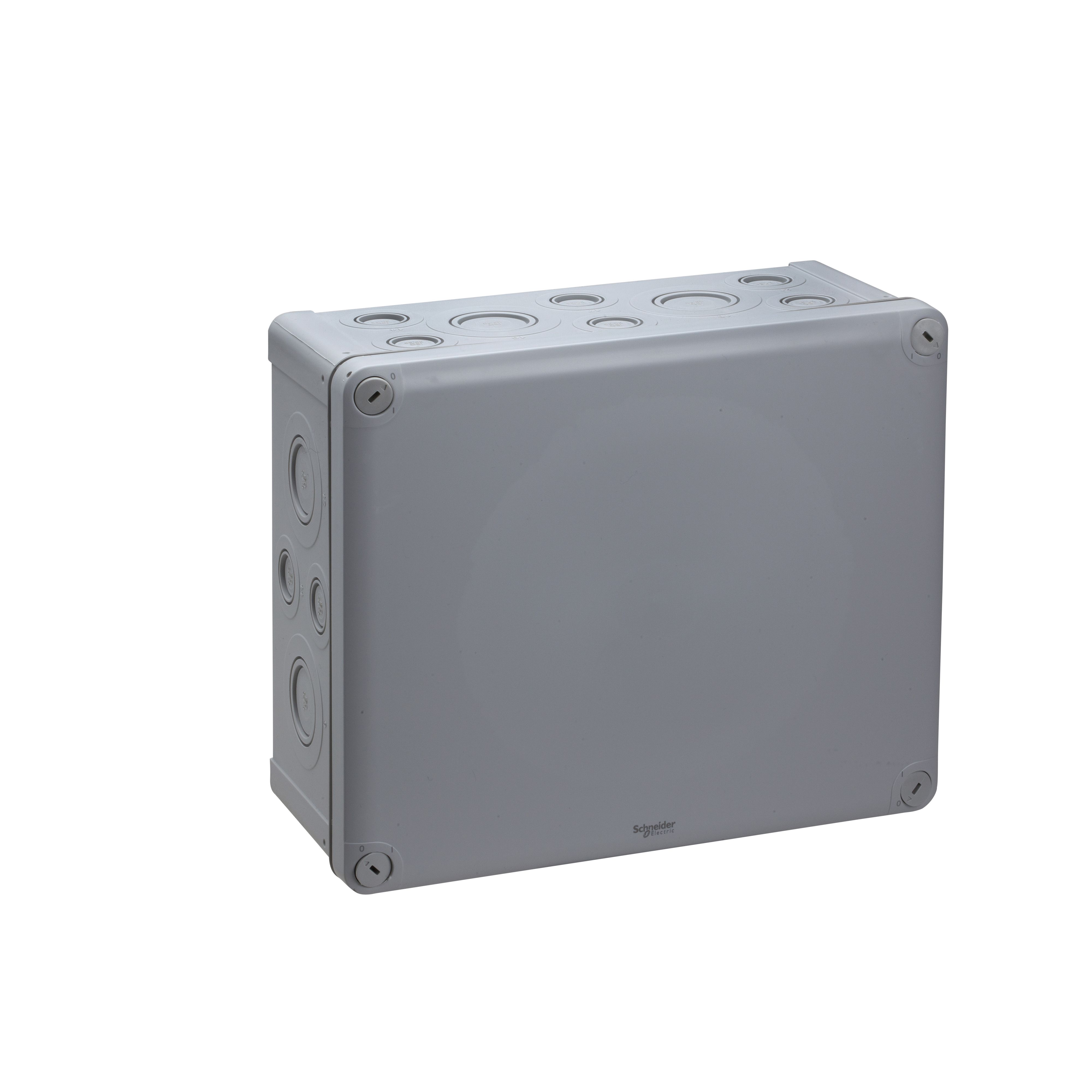 Schneider Electric Mureva Box Series Grey Polypropylene Junction Box, IP55, 295 mm, 295mm 125 mm