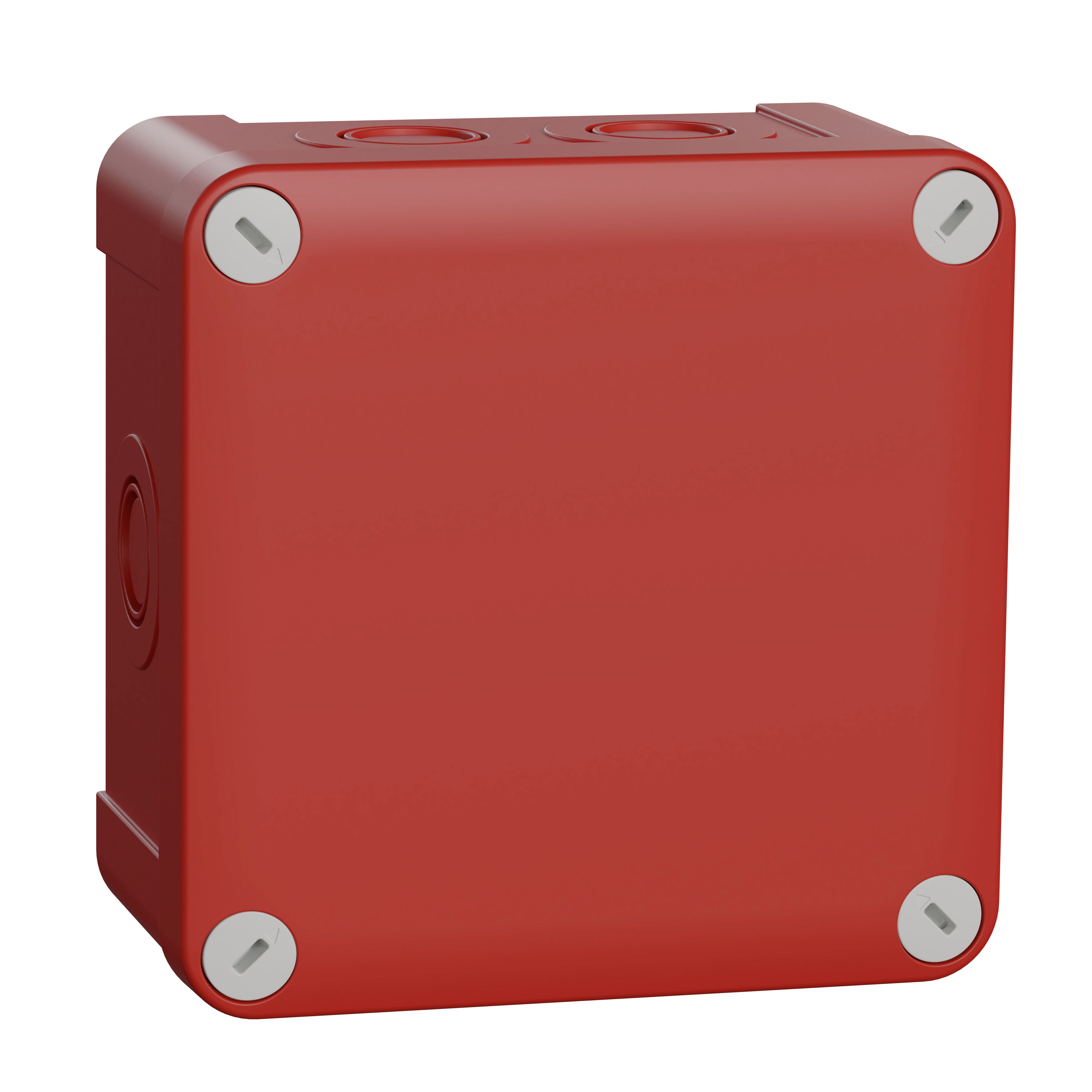 Schneider Electric Mureva Box Series Red Polypropylene Junction Box, IP55, 121 mm, 121mm 87 mm