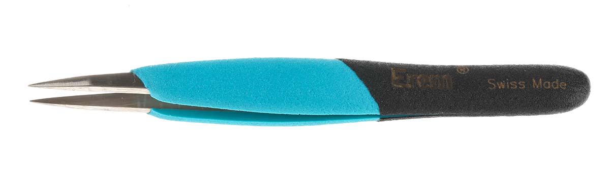eoosa Weller Erem 123mm Stainless Steel Strong, Straight ESD Safe Tweezer