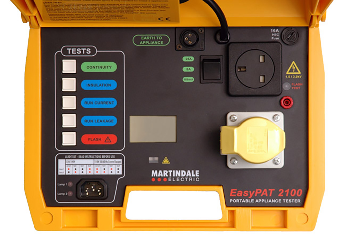 epat2100 Martindale EPAT2100 PAT Tester, Class II, Class I Test Type