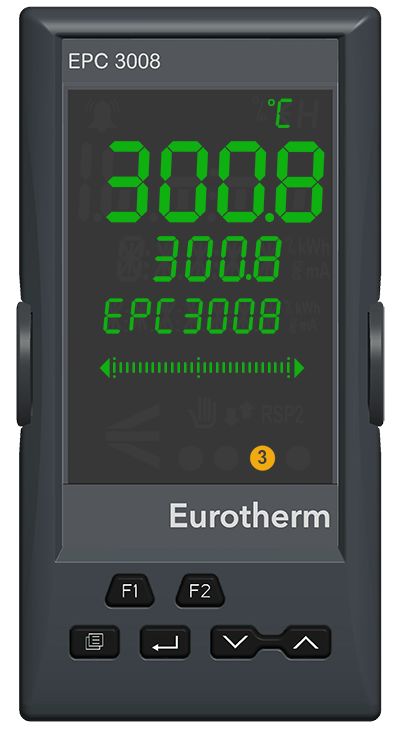 Eurotherm EPC3008 Panel PID Controller 2 Input 1 Relay, Digital 24V PID Controller