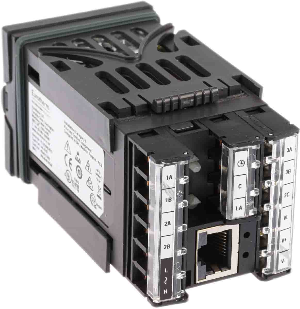 epc3016ccvhl2r2cest Eurotherm EPC3016 Panel Mount PID Controller 2 Input, 3 Output Triac Output, Relay Form A, Logic I/O, Form C, DC