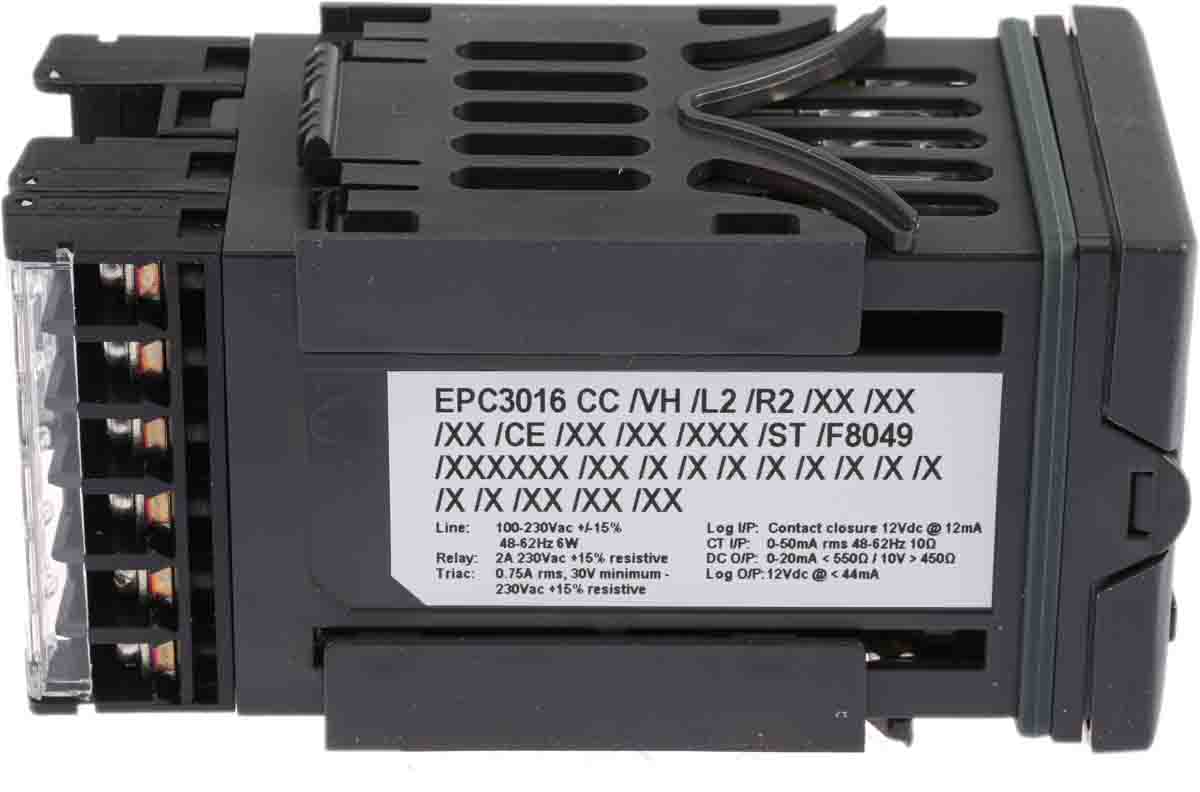 epc3016ccvhl2r2cest Eurotherm EPC3016 Panel Mount PID Controller 2 Input, 3 Output Triac Output, Relay Form A, Logic I/O, Form C, DC